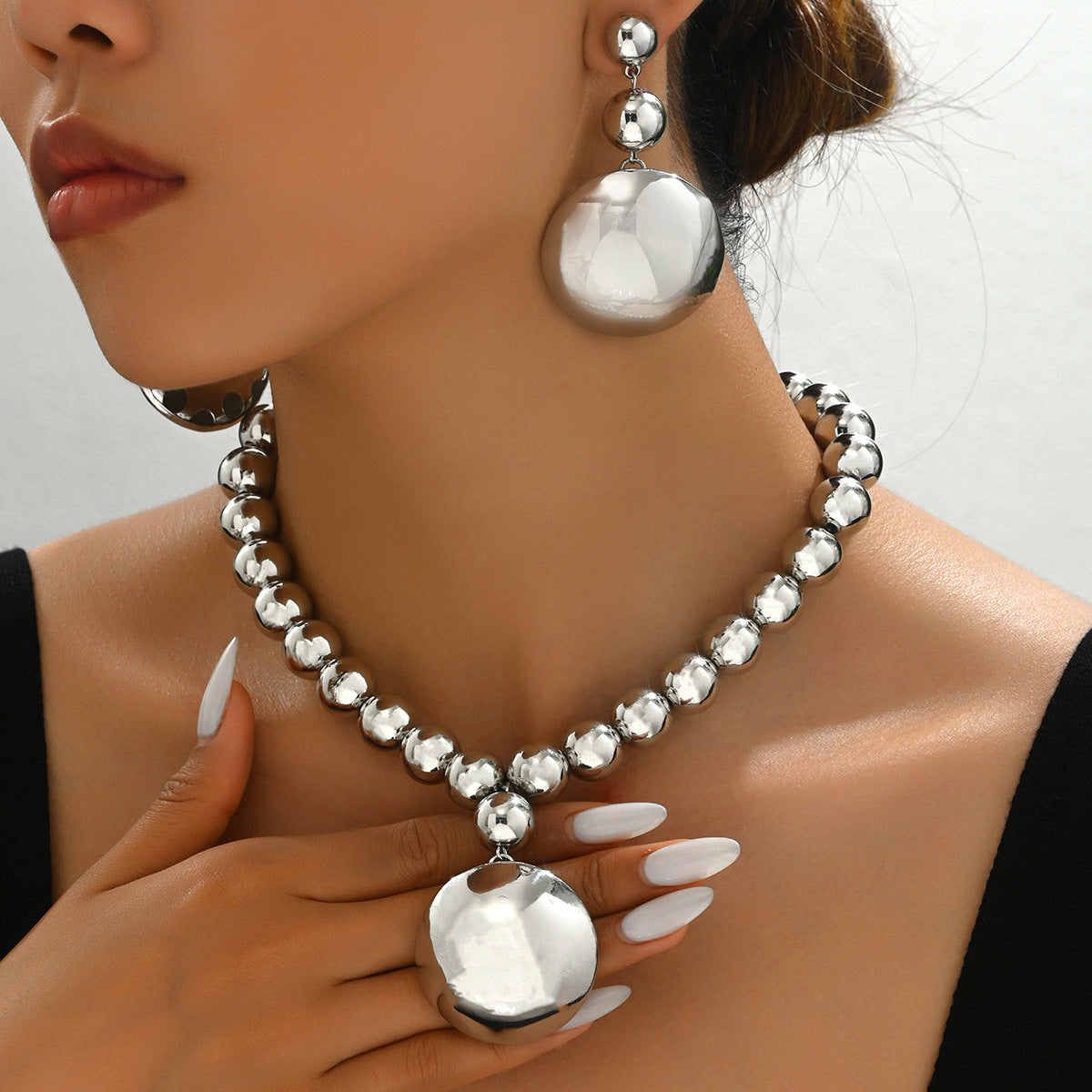 Metallic Harmony | Beaded Jewelry Set