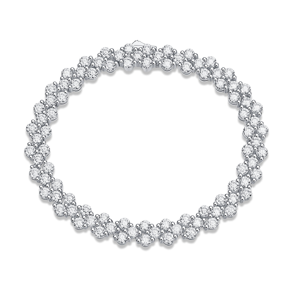 925 Sterling Silver Tennis Bracelet – Elegant Diamond Look Luxury Jewelry for Women