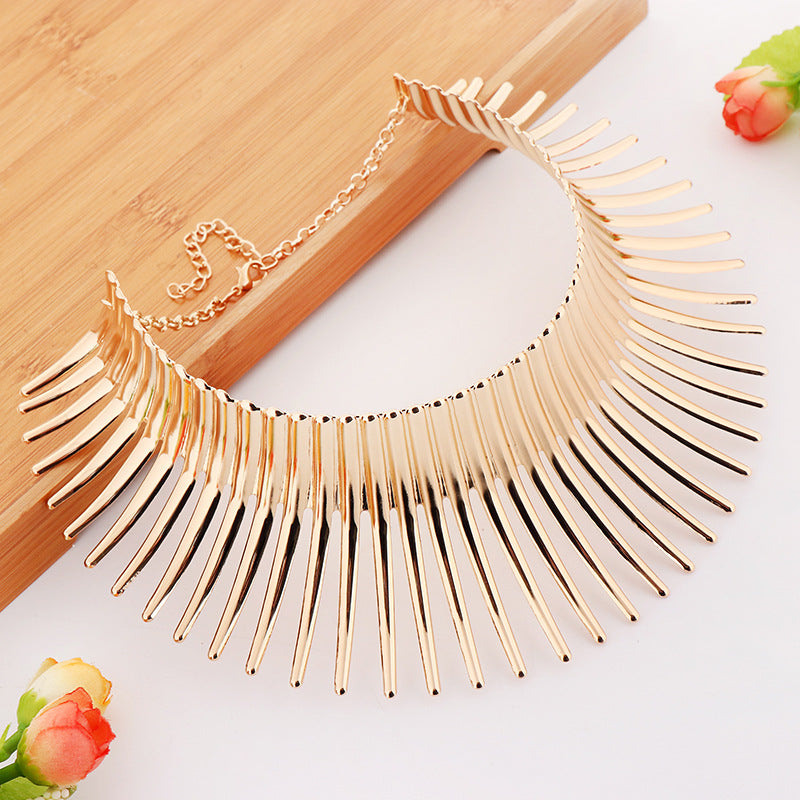 Flower Sun Collar & Earring Set | Gold & Silver | Luvia