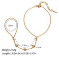 Bohemian Hand Chain Bracelet | Gold Bead Ring Design