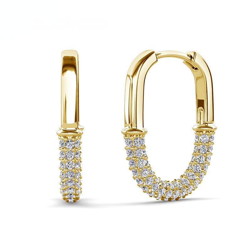 Modern Lines | Geometric Hoop Earrings