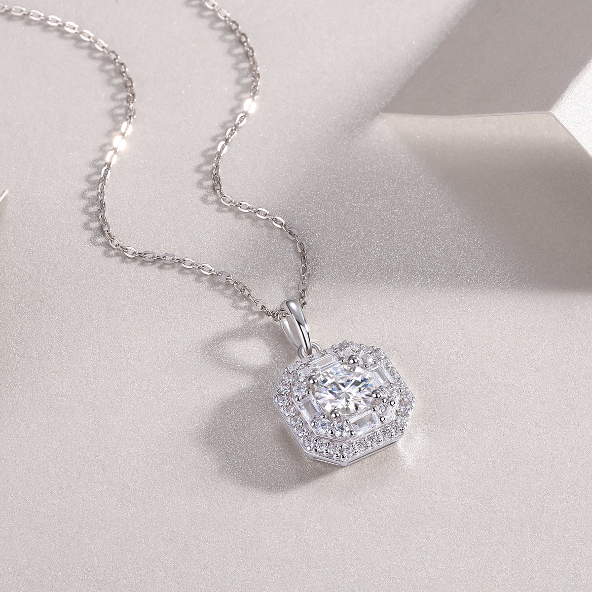 1-Carat Moissanite Jewelry Set | S925 Sterling Silver | Luvia