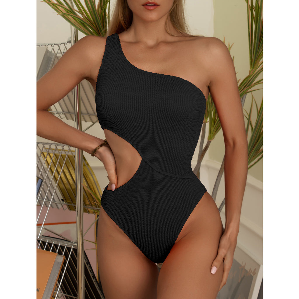 Asymmetric Chic | One-Shoulder Swimsuit