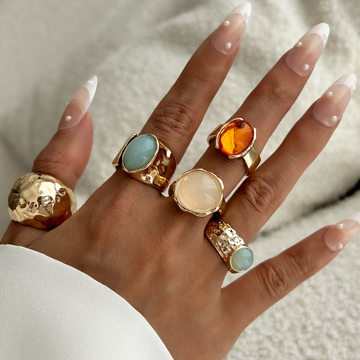 Enchanted Stack | Gemstone Ring Collection