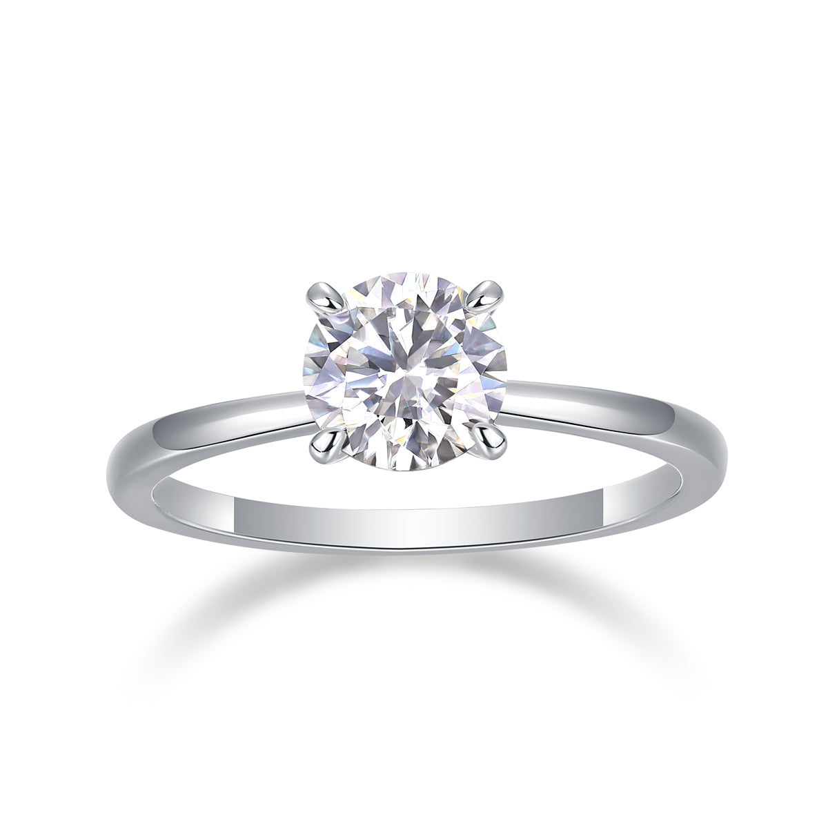 925 Sterling Silver Solitaire Ring for Women – Classic Round Cut Engagement Ring | Minimal Elegant Jewelry