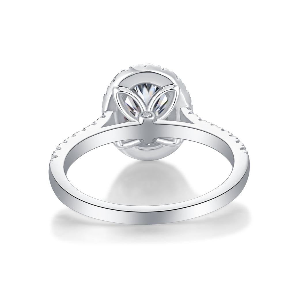 Audrey Statement Moissanite Ring | Large Stone S925 Silver