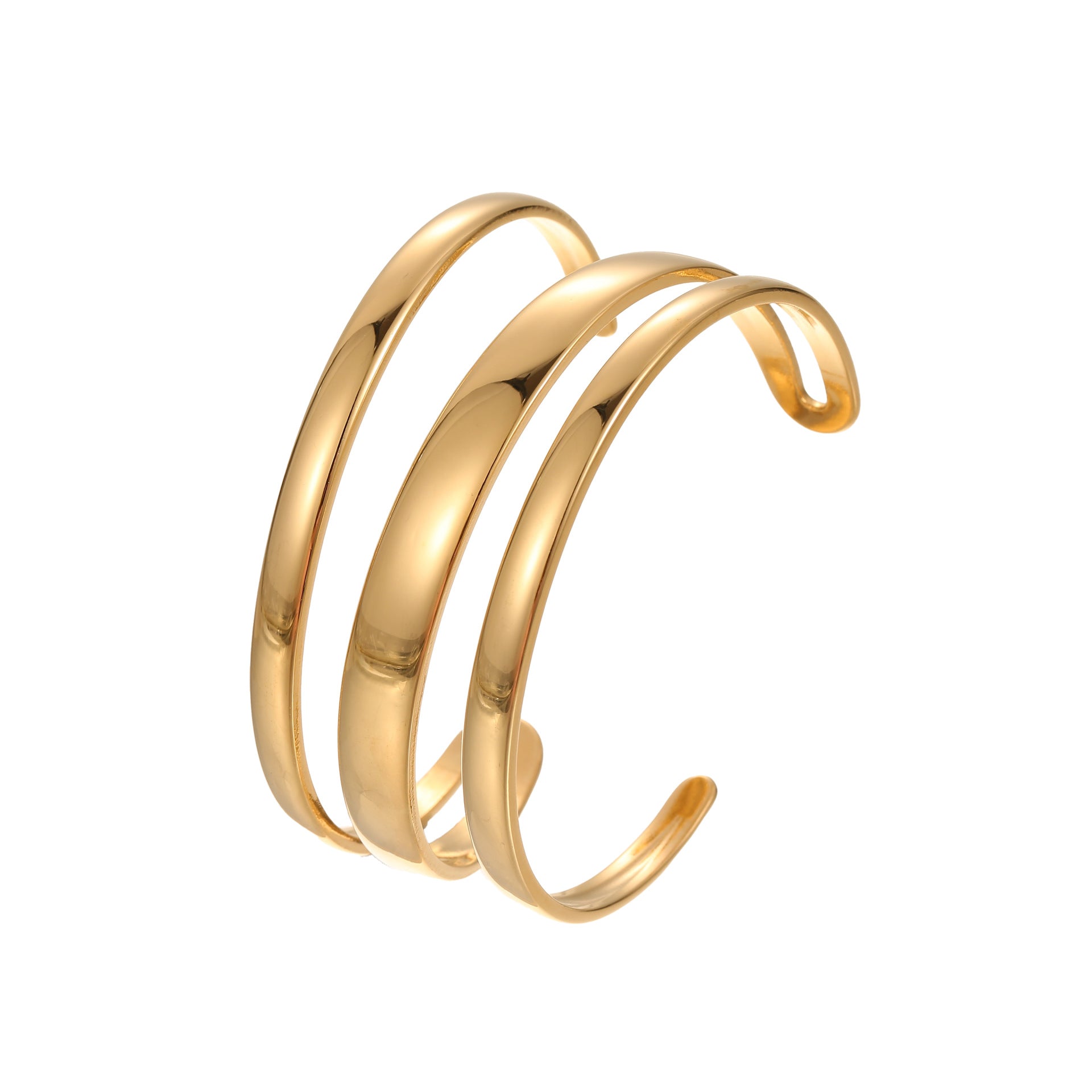 Stainless Steel Open Cuff Bracelet | Minimalist Chic