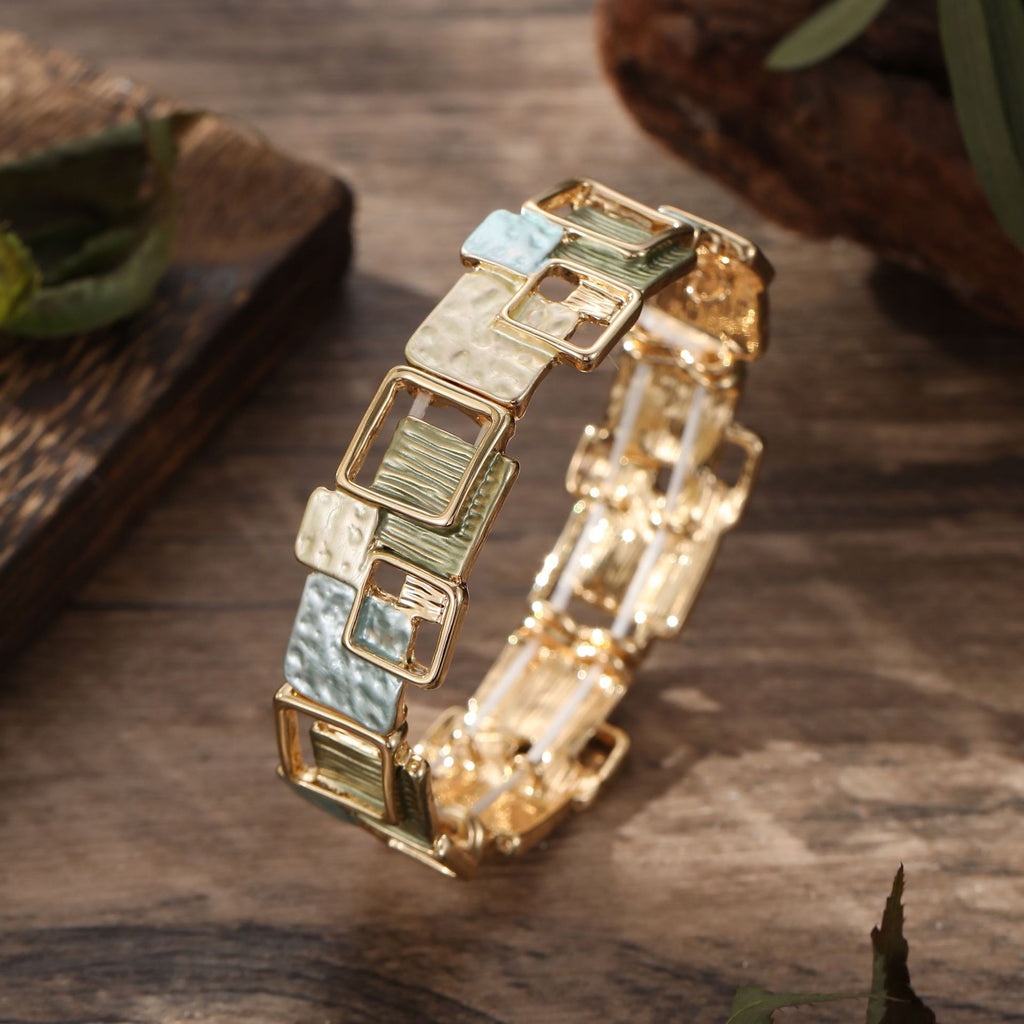 Geometric Enamel Jewelry Set | Colorful Statement