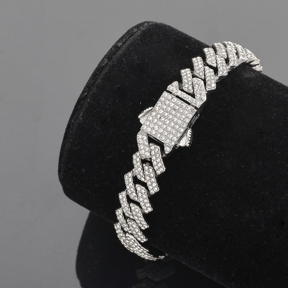 Bold Wide Cuban Chain Bracelet