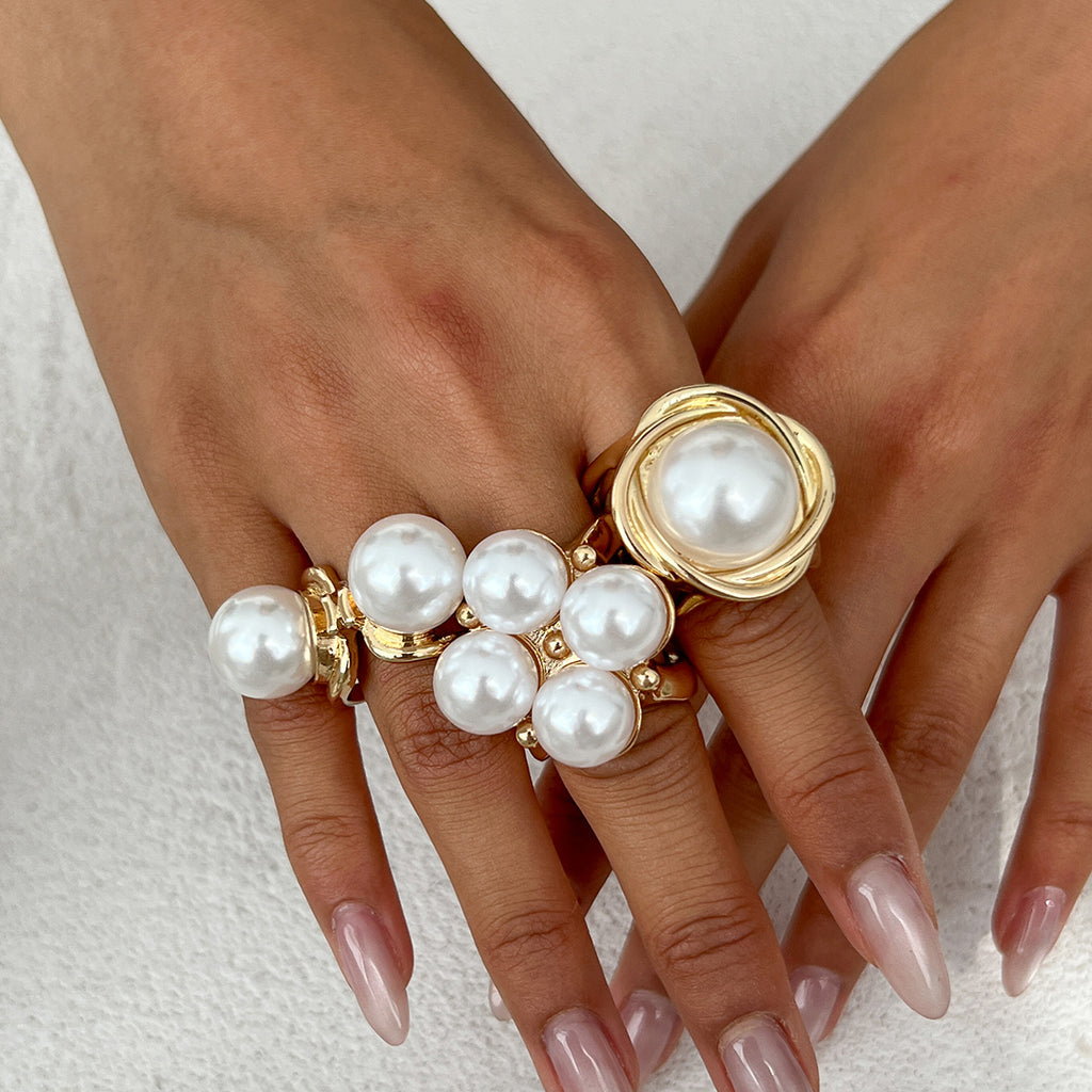 Irregular Polished Metal Ring