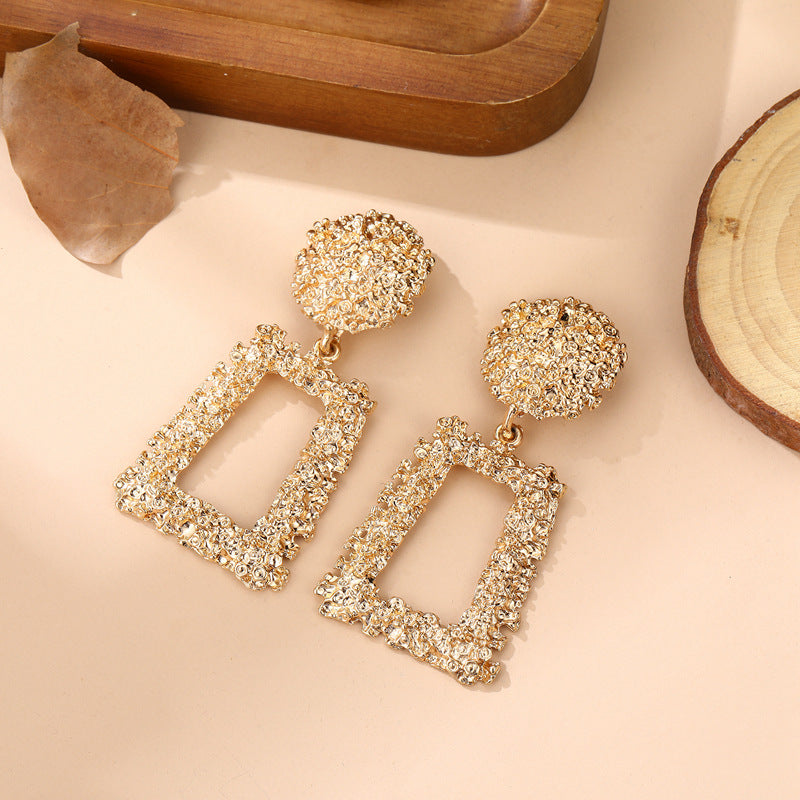 Bold Geometry | Matte Statement Earrings