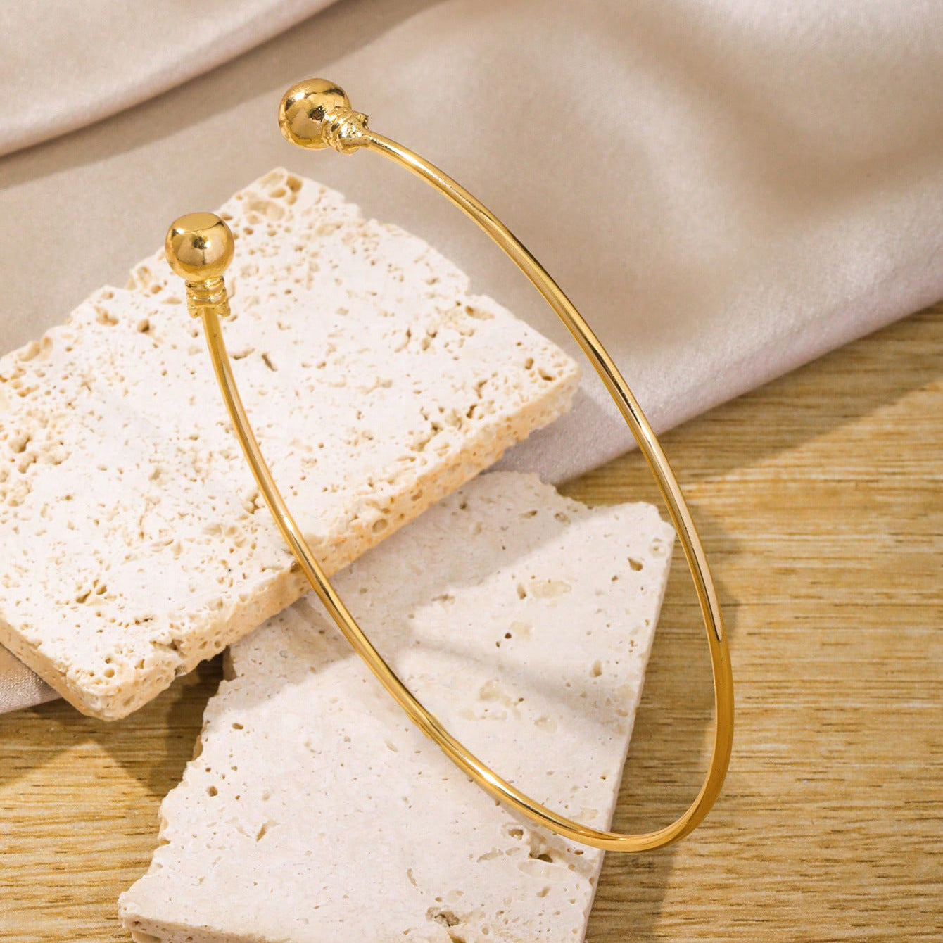 Wave Cross Geometric Bracelet