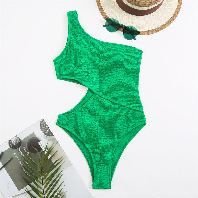 Asymmetric Chic | One-Shoulder Swimsuit