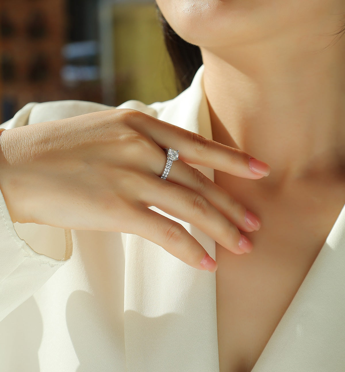 Luxury Moissanite Wedding Ring Set | S925 Sterling Silver