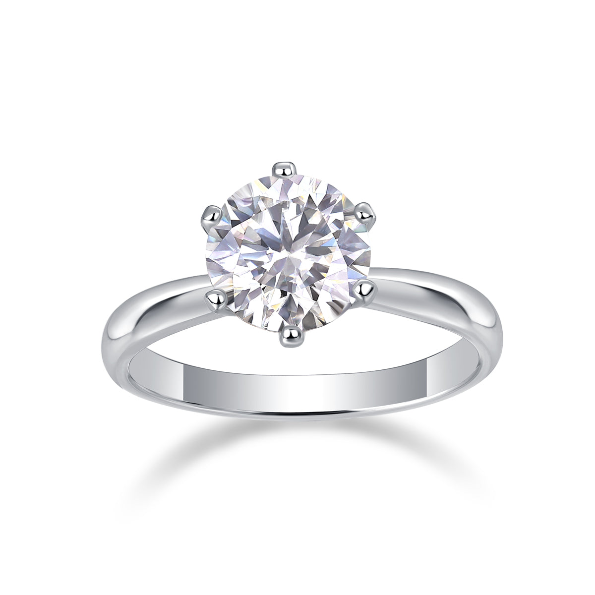 925 Sterling Silver Solitaire Ring for Women – Classic Round Cut Engagement Ring | Elegant Minimal Jewelry