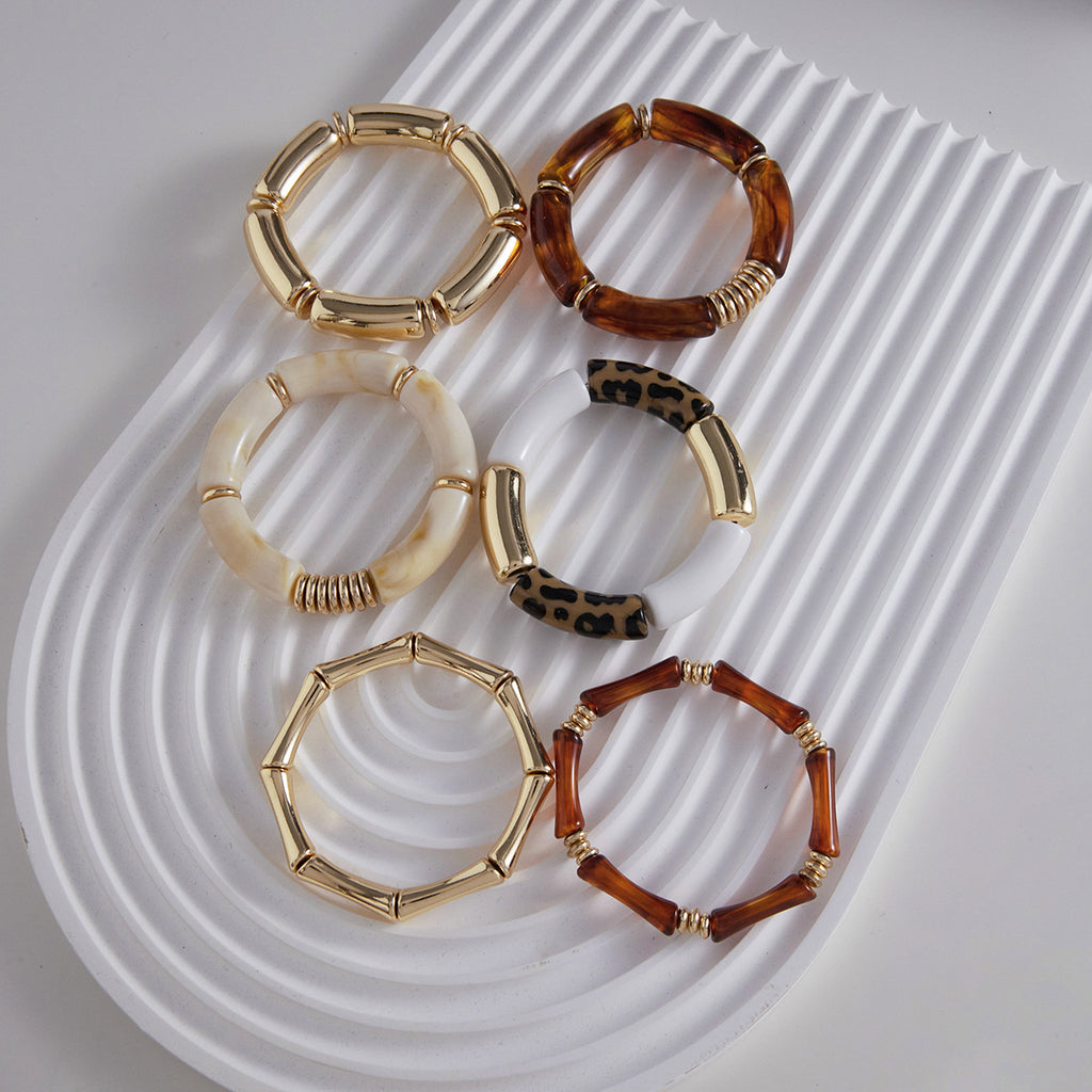 Luxury Stainless Steel Bracelet Set for Women – 2-Piece Retro Classic Bangle