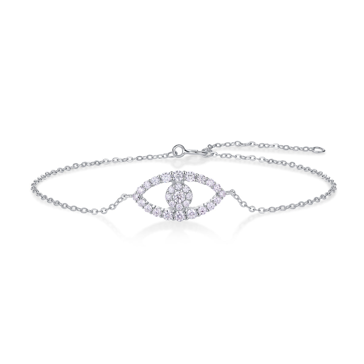 925 Sterling Silver Evil Eye Bracelet for Women – Minimalist Protection Charm Jewelry | Elegant Everyday Bracelet