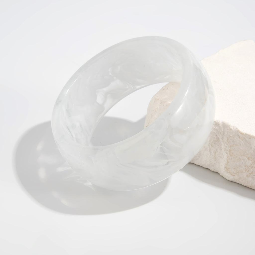 Translucent Resin Bracelet – Bold & Minimalist Statement Jewelry