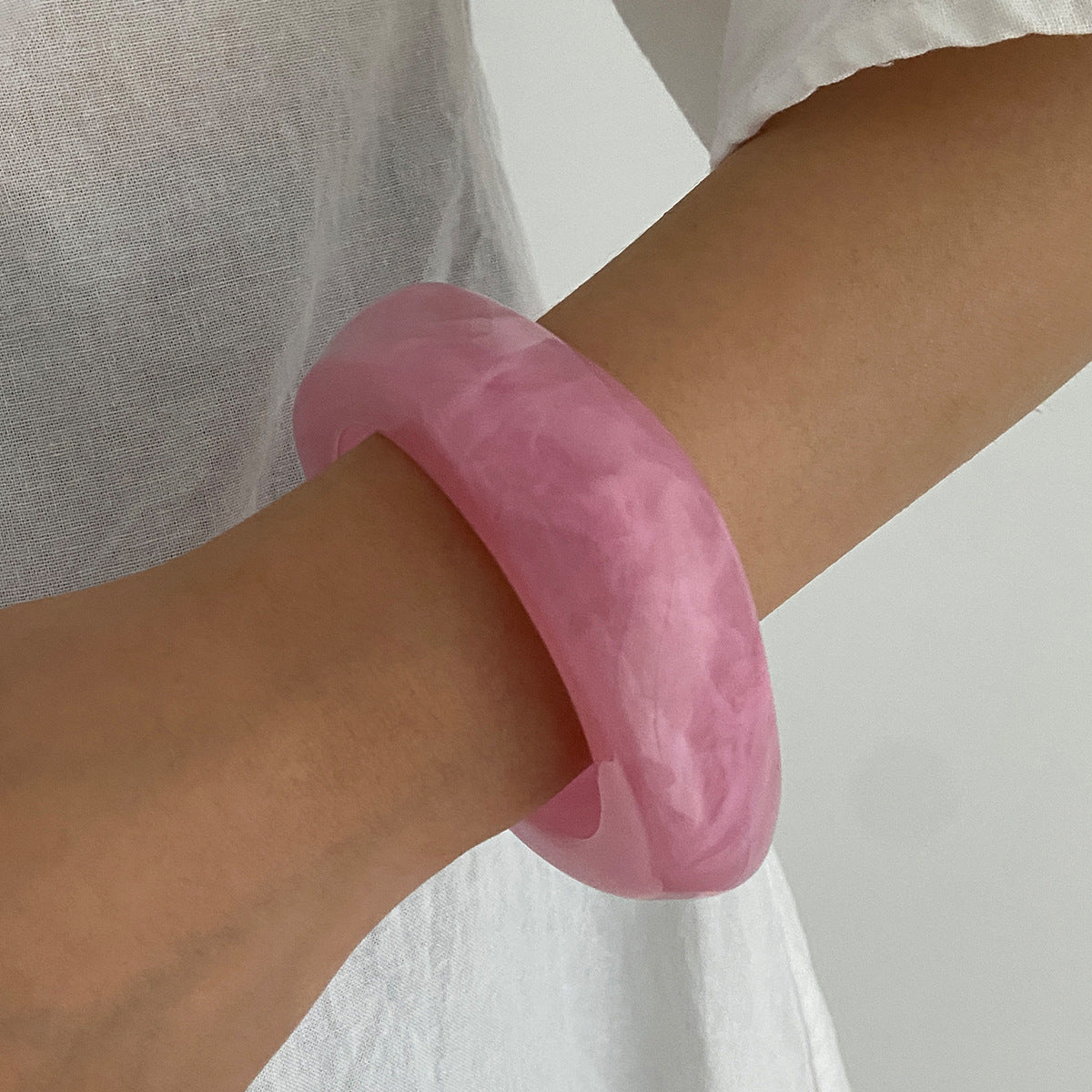 Ombre Acrylic Wide Cuff Bracelet | Modern Art