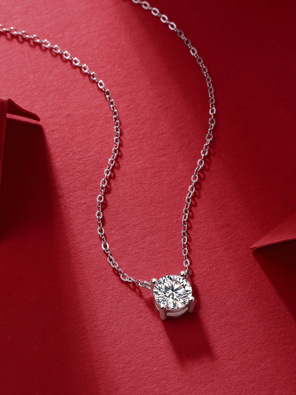 Lumière Moissanite Necklace | S925 Sterling Silver Pendant