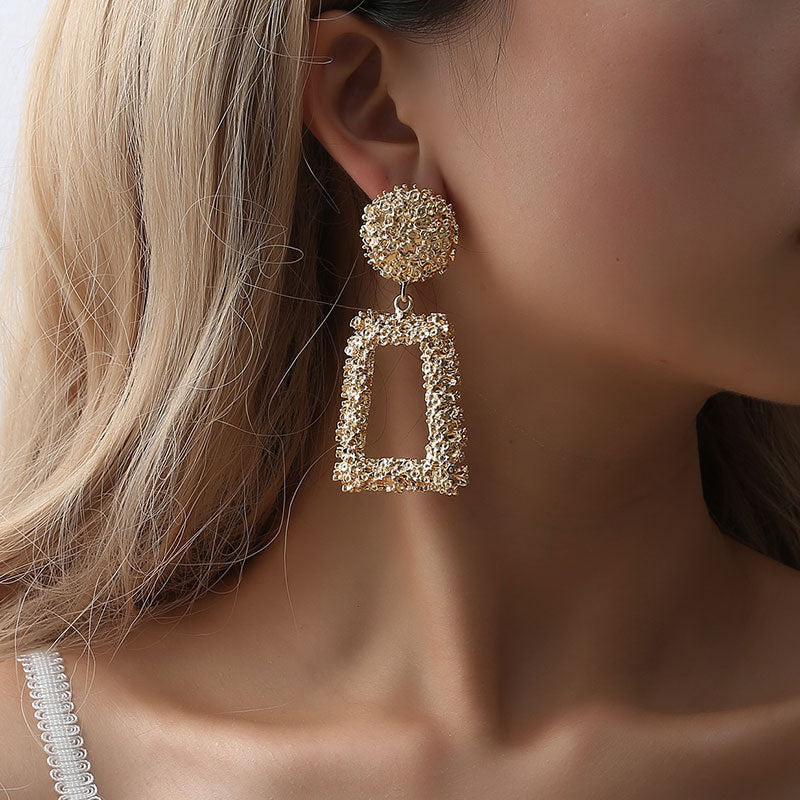 Bold Geometry | Matte Statement Earrings