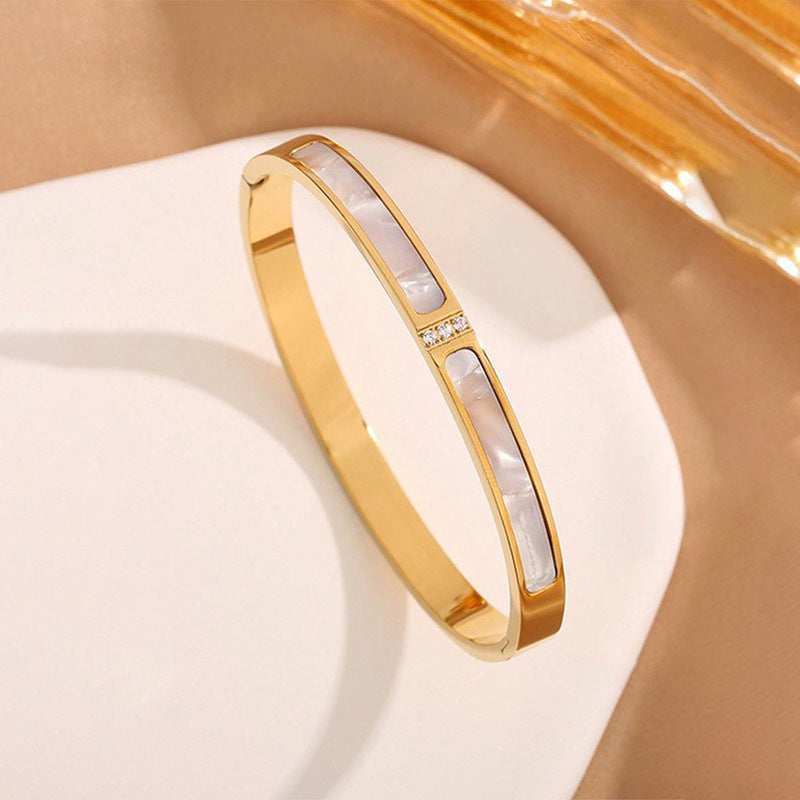 Starry Sky Crystal Titanium Bracelet
