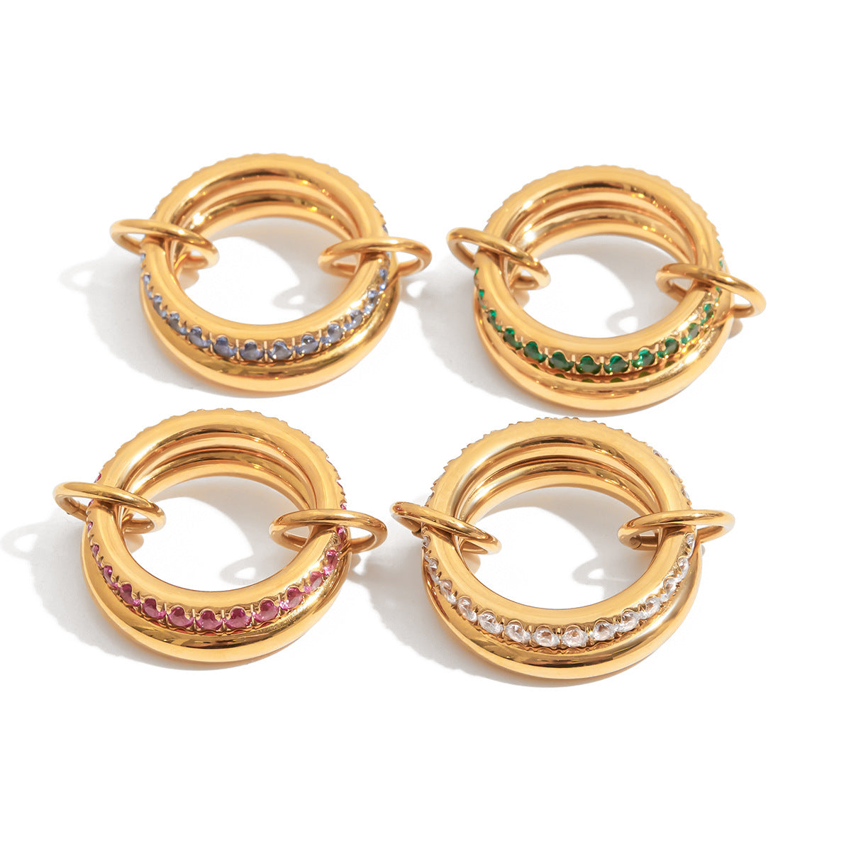 Zircon Ring | Titanium Steel Light Luxury