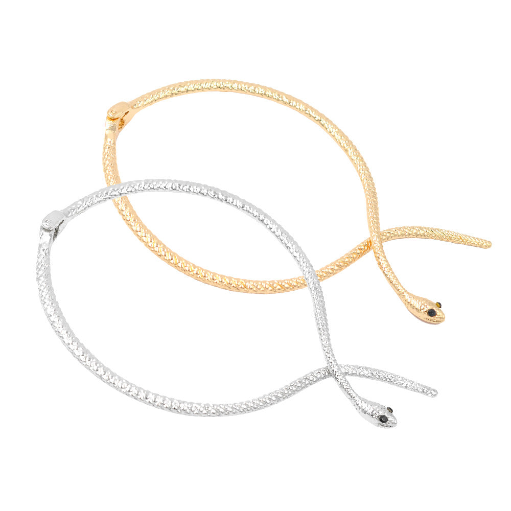 Exaggerated Snake Collar Necklace for Women | Bold Animal Statement Jewelry