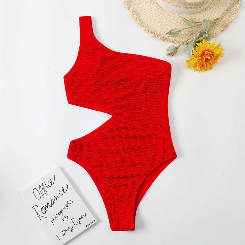 Asymmetric Chic | One-Shoulder Swimsuit