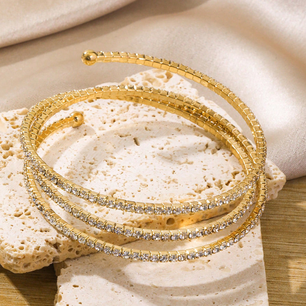 Wave Cross Geometric Bracelet