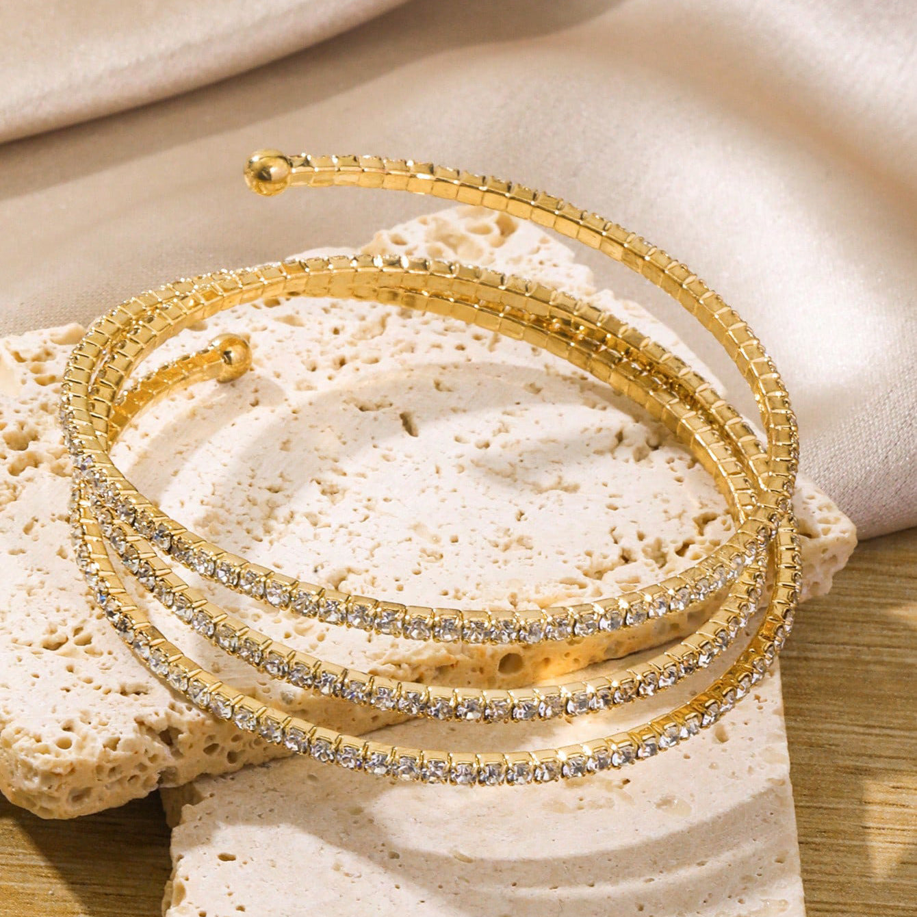 Wave Cross Geometric Bracelet