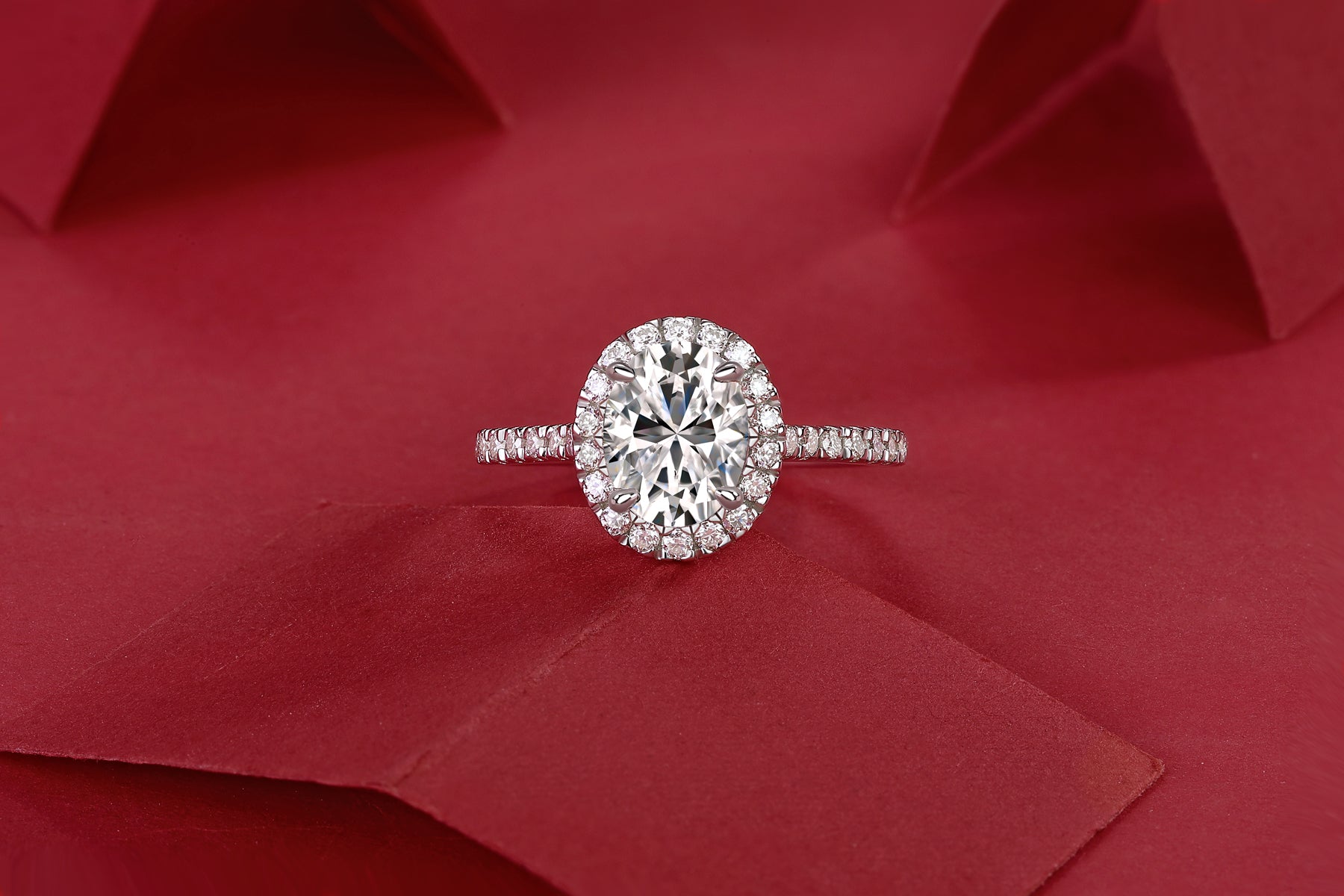 Audrey Statement Moissanite Ring | Large Stone S925 Silver