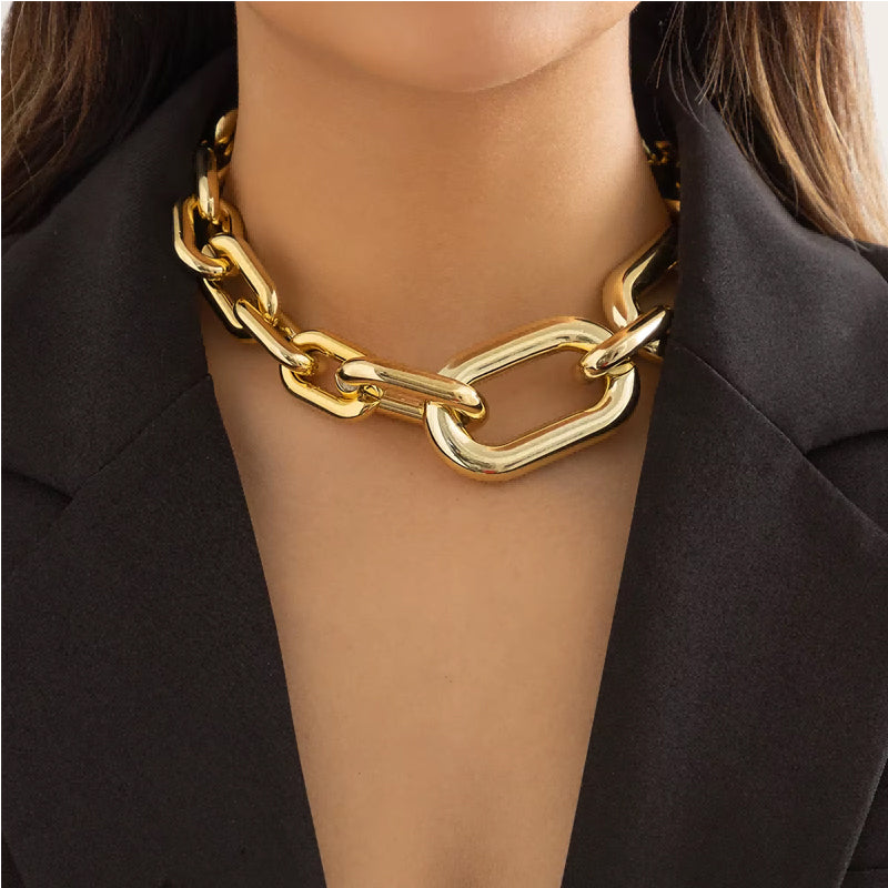 Chunky Gold Chain Choker | Vintage Statement