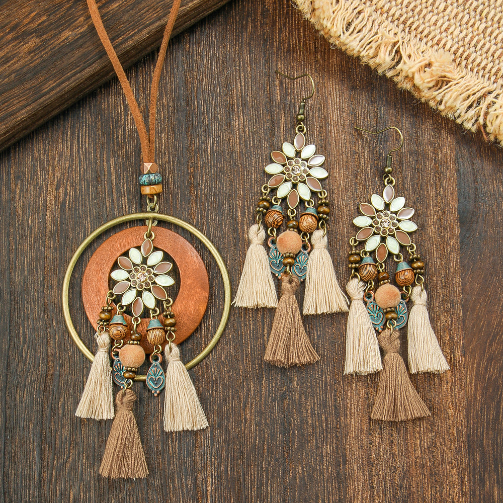 Vintage Bloom | Retro Floral Jewelry Set