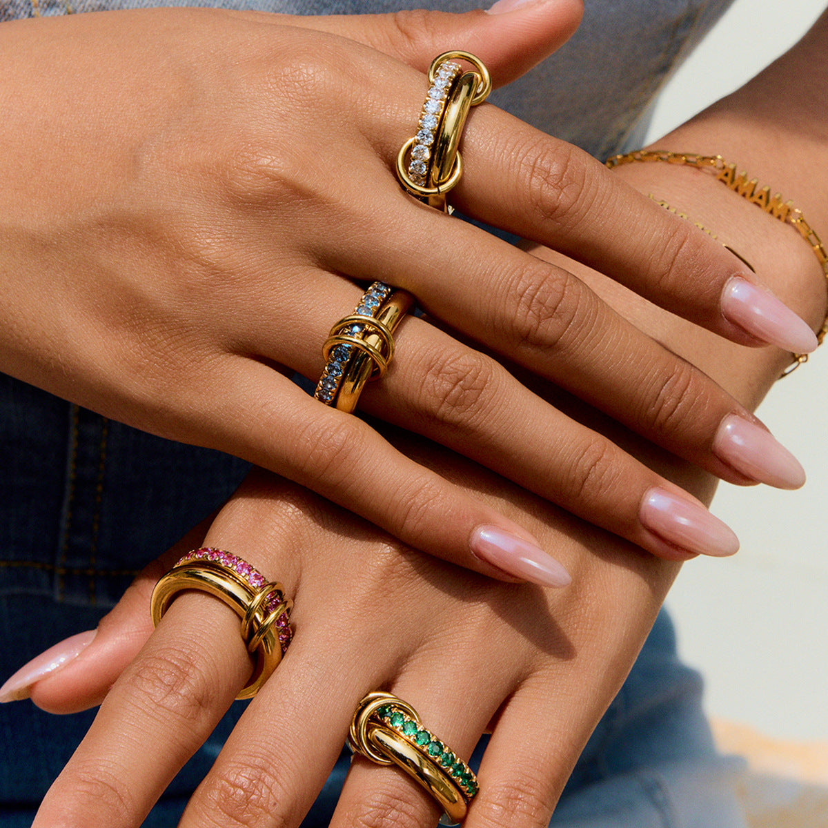 Zircon Ring | Titanium Steel Light Luxury
