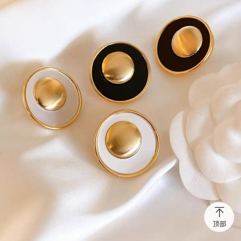 Parisian Charm | Round Statement Earrings