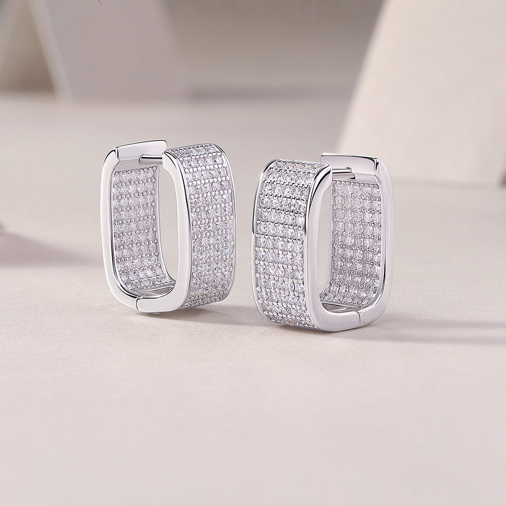 Brilliance Moissanite Stud Earrings | S925 Sterling Silver