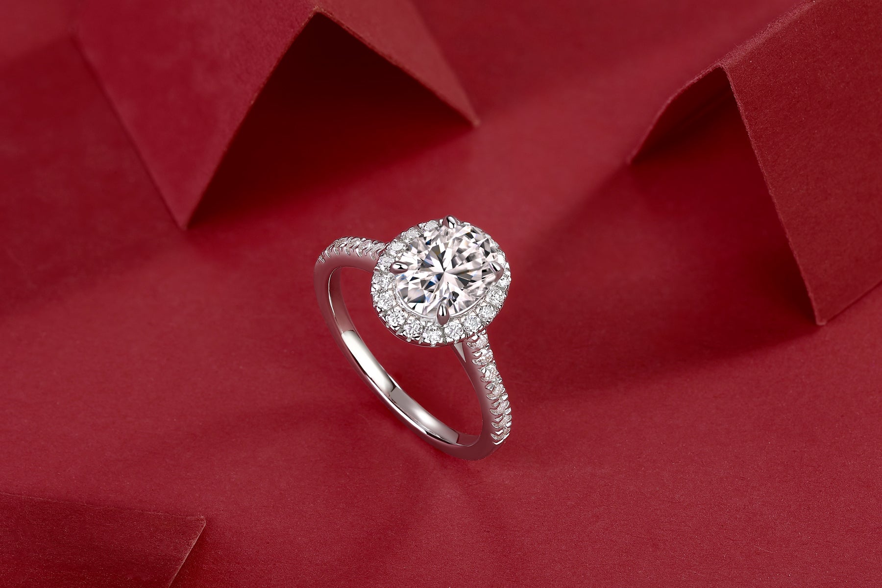 Audrey Statement Moissanite Ring | Large Stone S925 Silver