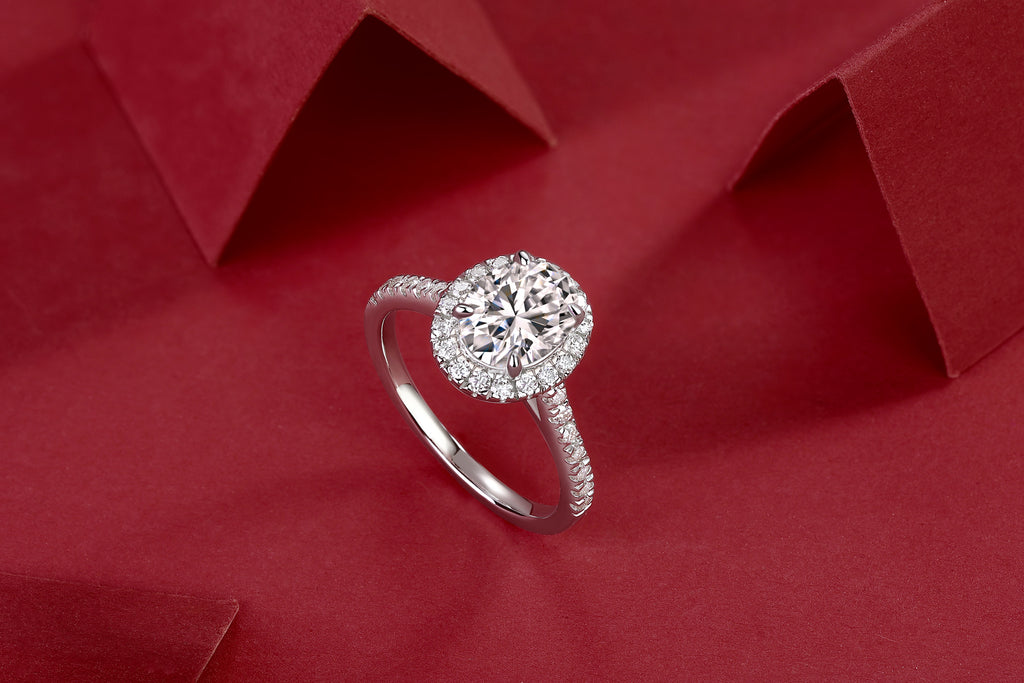 Audrey Statement Moissanite Ring | Large Stone S925 Silver