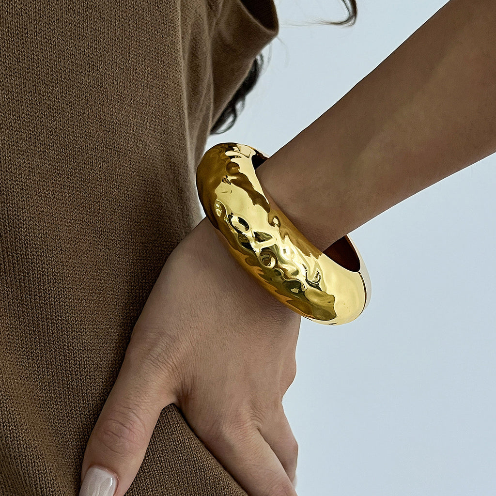 Spring Radiance | Wide Pattern Cuff Bracelet