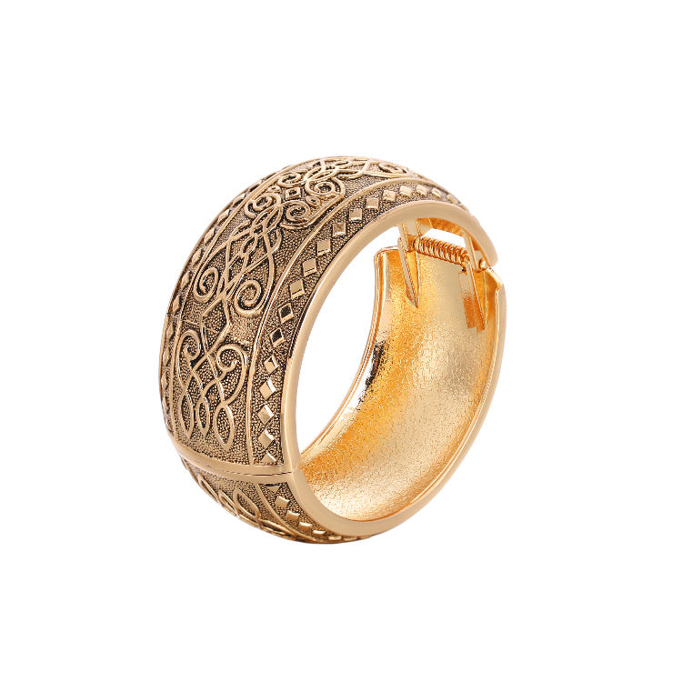 Gold Bangle Bracelet for Women | Elegant Luxury Statement Jewelry
