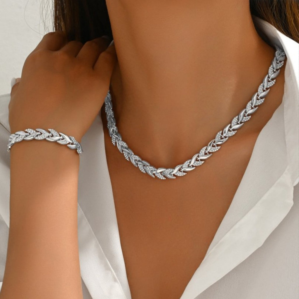 Crystal Bracelet & Necklace Set