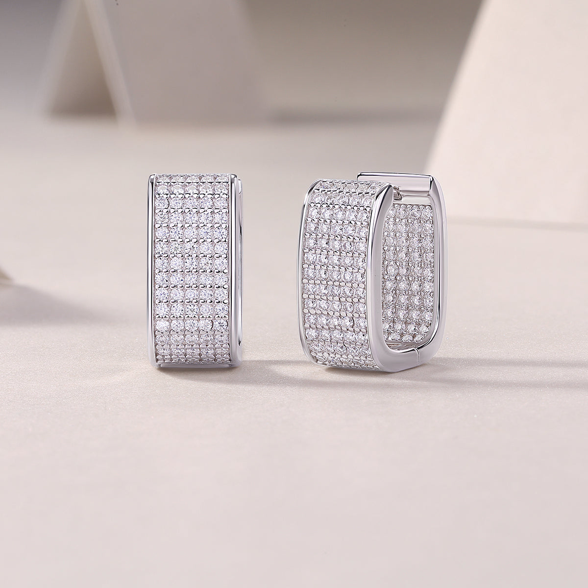 Brilliance Moissanite Stud Earrings | S925 Sterling Silver