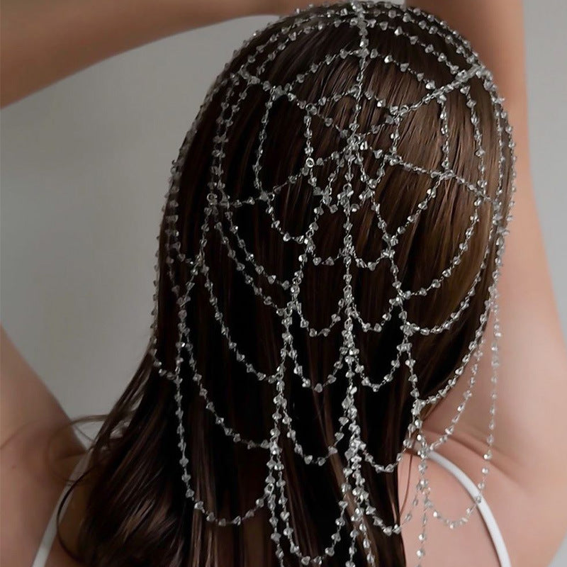 Luxury Crystal Hair Chain for Women – Bridal Headpiece | Elegant Rhinestone Hair Jewelry