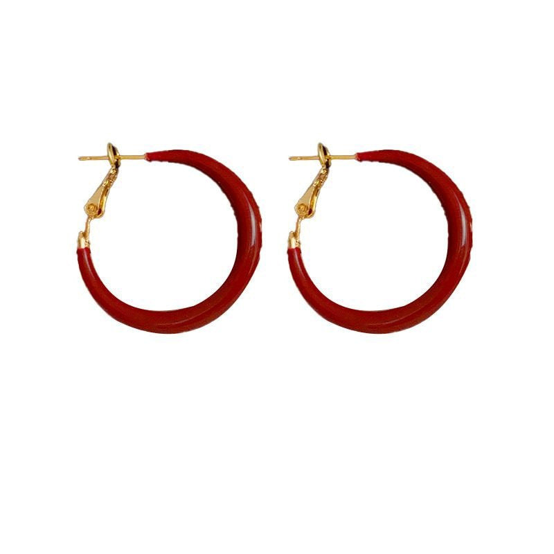 Oil-Spot Glaze Bracelet & Earrings Set | Retro Boho | Luvia