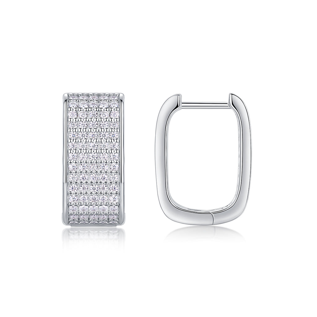Brilliance Moissanite Stud Earrings | S925 Sterling Silver