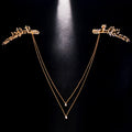 Leaf Zircon Bridal Body Chain | Wedding Elegance