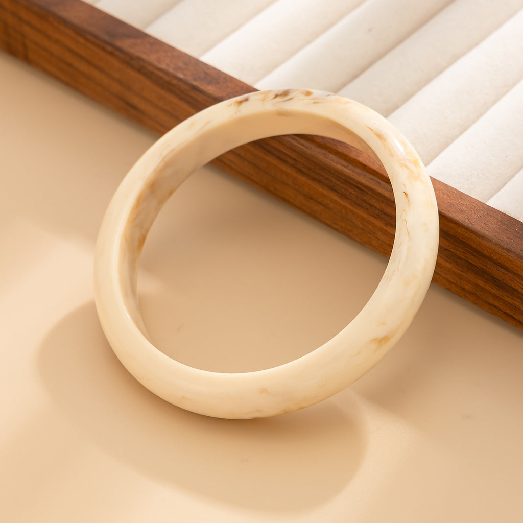 Elegant Gold & Marble Bangle Set – Timeless Chic Style