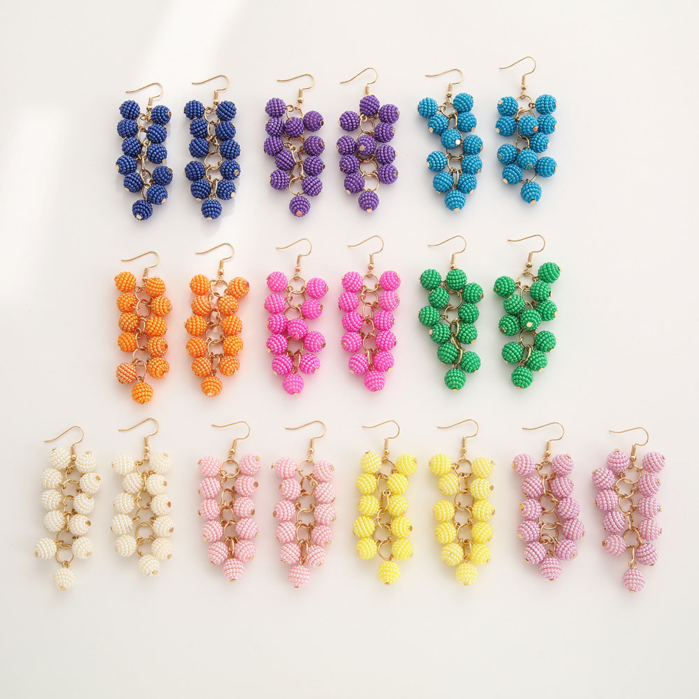 Best Friend Summer Earrings – Bold Color Statement Jewelry for Beach Style