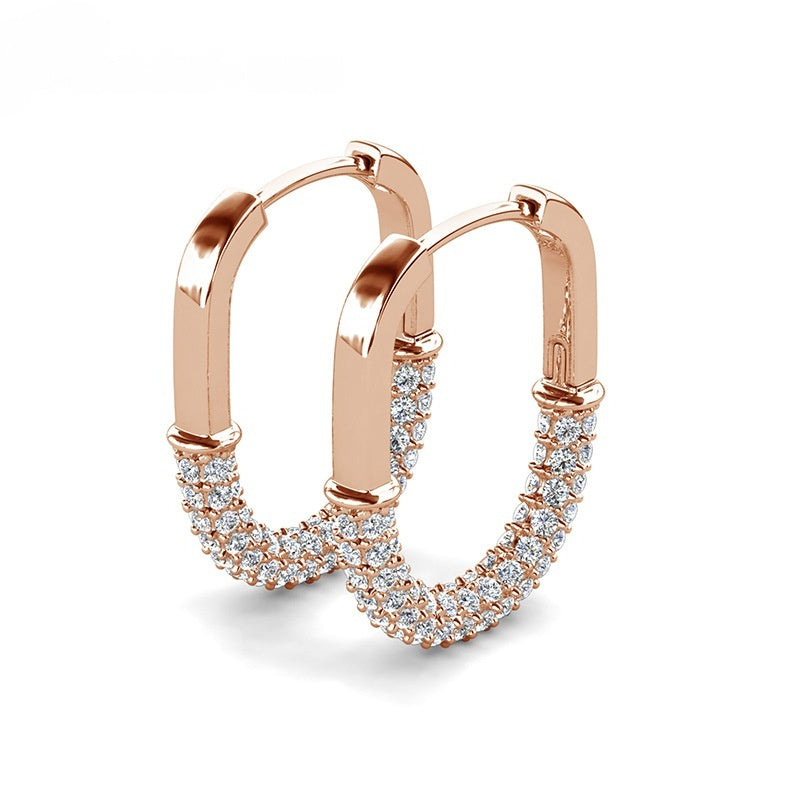 Modern Lines | Geometric Hoop Earrings